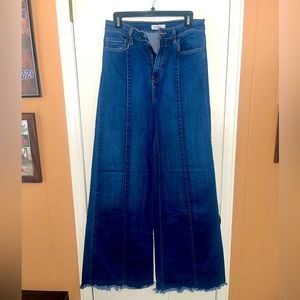 O2 Demin Wide Leg High Rise Jeans